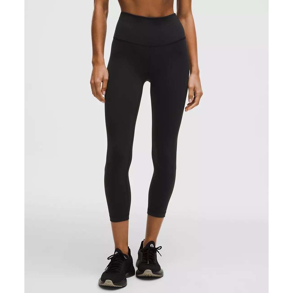 Lululemon Wunder Train High-Rise Crop 23 Inch Black Leggings Size 4